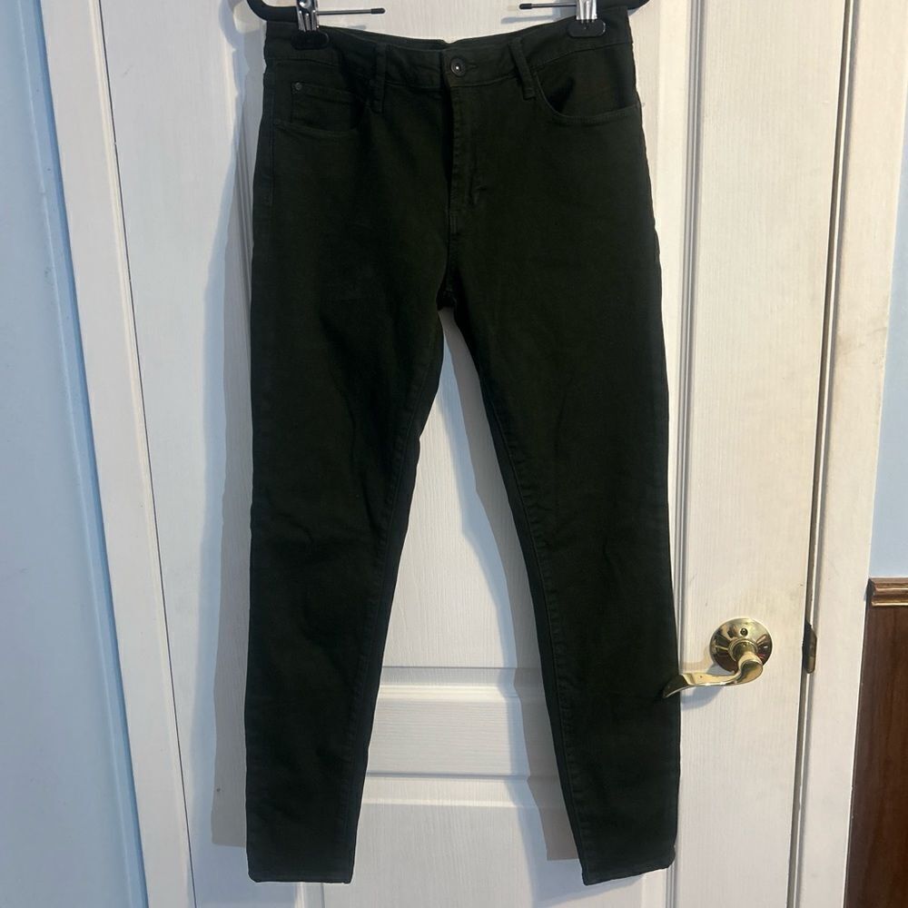 Articles of Society Sarah Skinny Jeans Linden Dark Hunter Green Size 30
